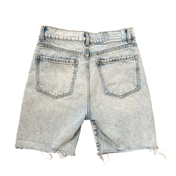 Revice Women’s Beverly Drive Button Fly Long Bermuda Denim Jeans Shorts Size 27 - Picture 7 of 11